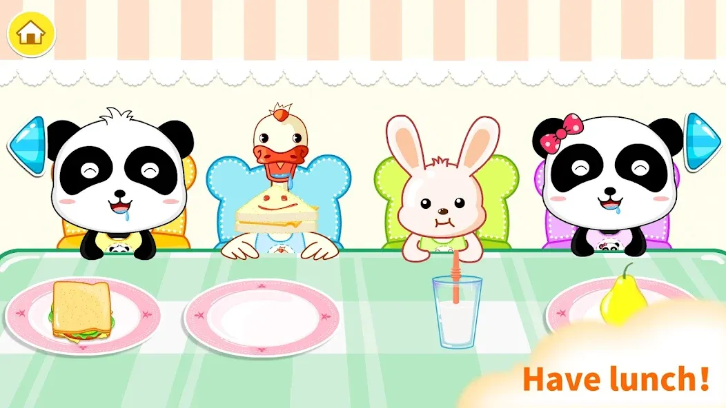 Baby Panda Kindergarten MOD APK: Без рекламы и все предметы открыты — скриншот 3