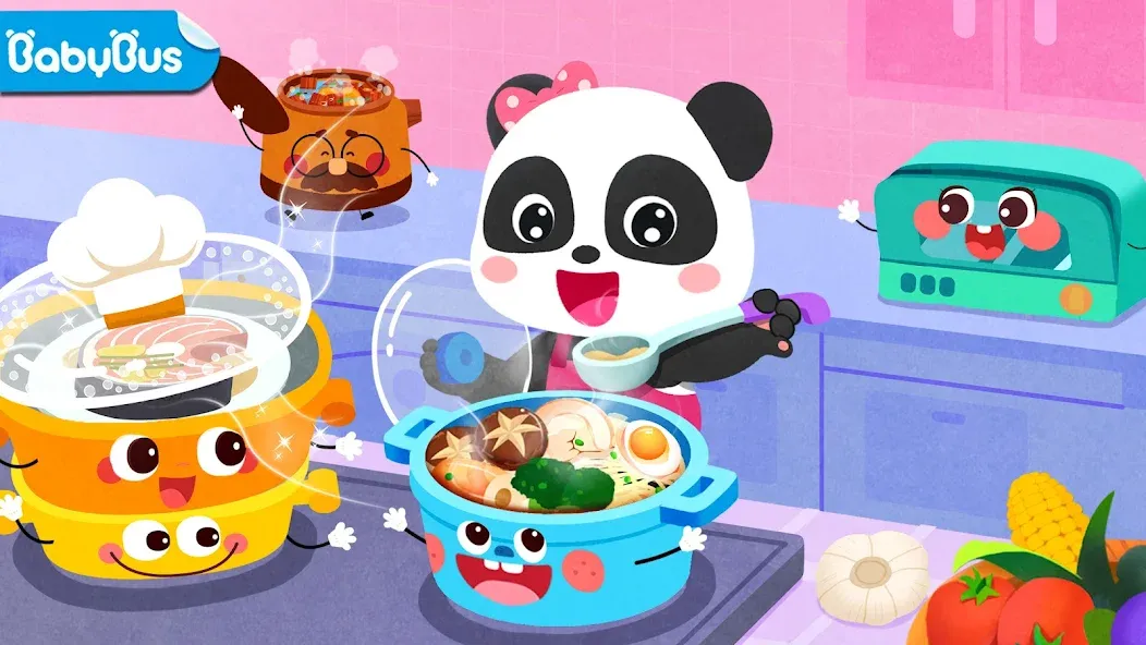 Скачать Baby Panda's Kitchen Party на Андроид с модом — Безлимитные монеты и открыты все рецепты — скриншот 1 Скачать Baby Panda's Kitchen Party на Андроид с модом — Безлимитные монеты и открыты все рецепты — скриншот 1