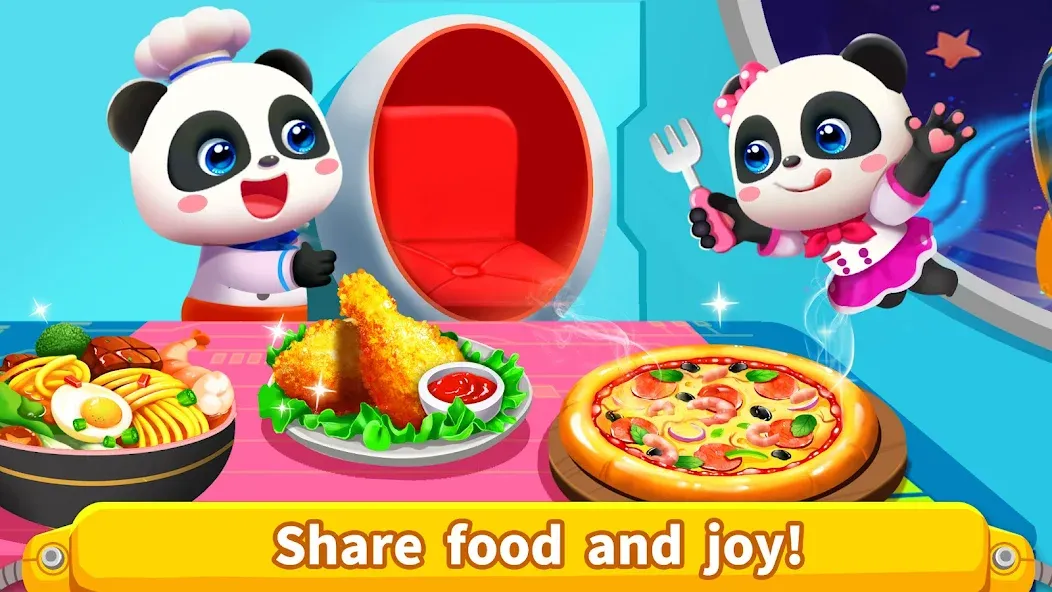 Little Panda's Space Kitchen на телефон — скачать мод: Безлимитные деньги и все рецепты открыты — скриншот 4 Little Panda's Space Kitchen на телефон — скачать мод: Безлимитные деньги и все рецепты открыты — скриншот 4