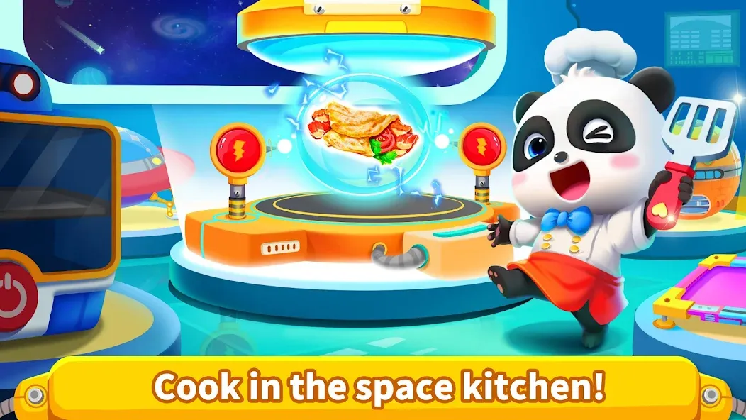 Little Panda's Space Kitchen на телефон — скачать мод: Безлимитные деньги и все рецепты открыты — скриншот 5 Little Panda's Space Kitchen на телефон — скачать мод: Безлимитные деньги и все рецепты открыты — скриншот 5