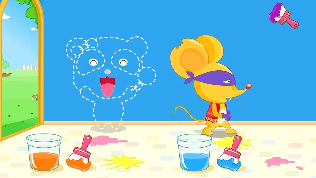 Baby Panda's Color Mixing MOD APK: Открыты все цвета и нет рекламы — скриншот 3 Baby Panda's Color Mixing MOD APK: Открыты все цвета и нет рекламы — скриншот 3