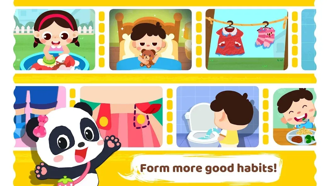 Скачать взлом Baby Panda's Daily Habits — Все привычки доступны без ограничений — скриншот 5