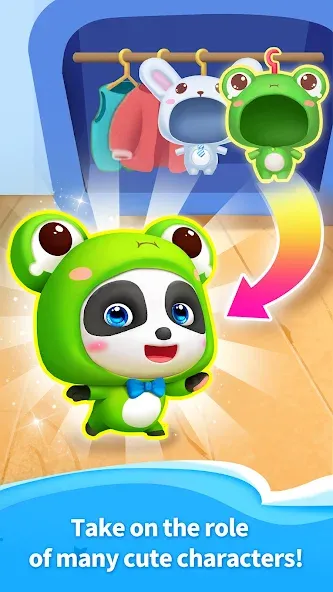 Talking Baby Panda-Virtual Pet взломанный APK — Безлимитные деньги и все предметы — скриншот 2 Talking Baby Panda-Virtual Pet взломанный APK — Безлимитные деньги и все предметы — скриншот 2