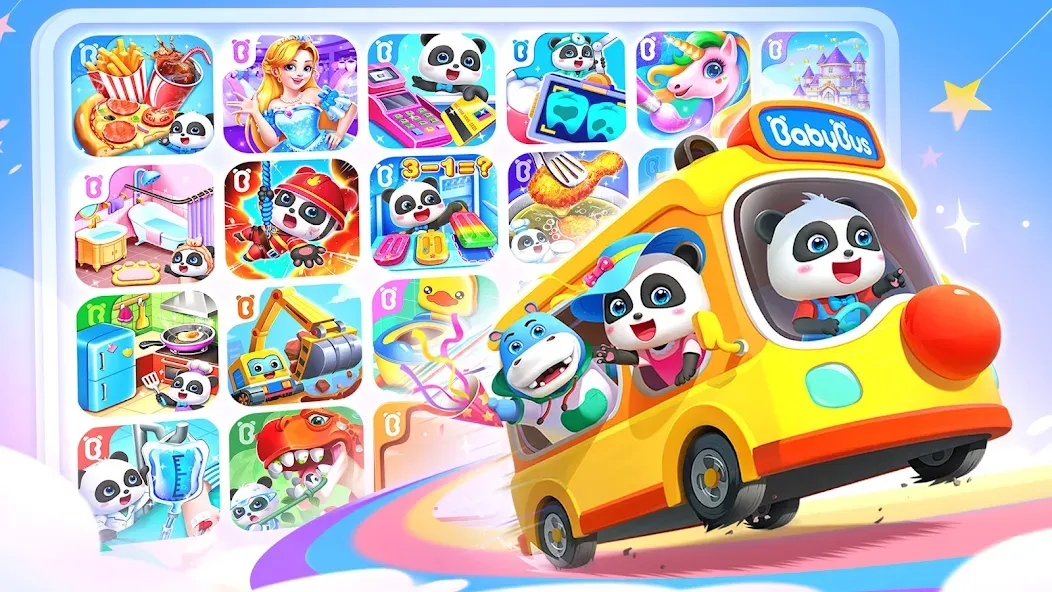 Baby Panda World: Kids Games — последняя версия с модом (Открыты все игры и уровни) — скриншот 1