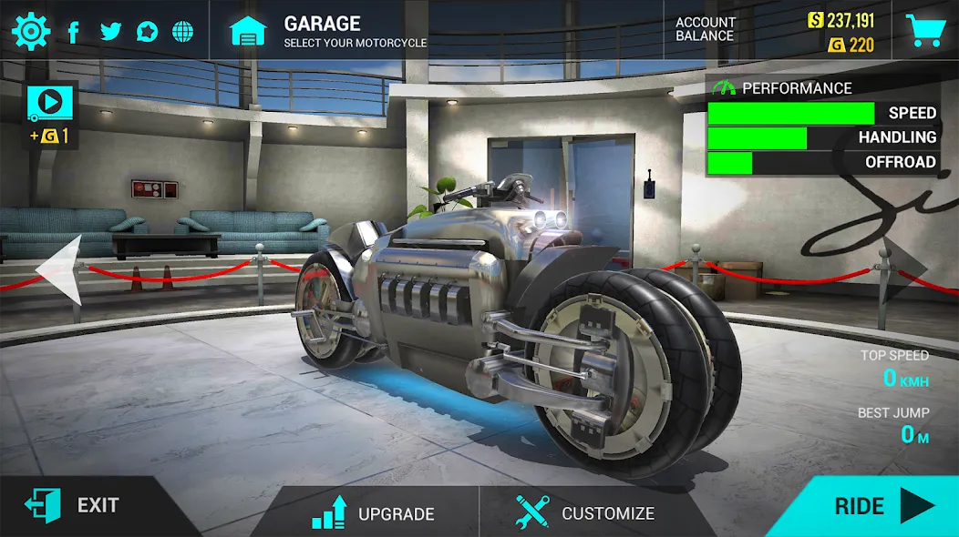Мод Ultimate Motorcycle Simulator — Безлимитные деньги и все мотоциклы открыты, скачать APK — скриншот 2