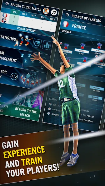 Volleyball Championship MOD APK скачать на Андроид — Безлимитные монеты и энергия — скриншот 2
