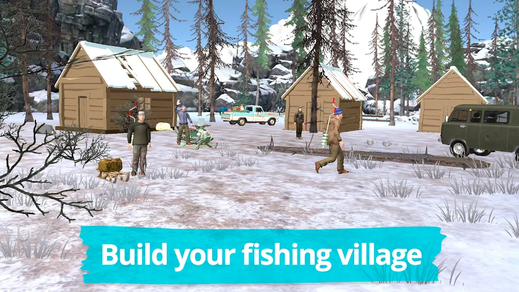 Fishing in the Winter. Lakes. (Мод: Зимняя рыбалка без ограничений) — скачать на Андроид — скриншот 2 Fishing in the Winter. Lakes. (Мод: Зимняя рыбалка без ограничений) — скачать на Андроид — скриншот 2