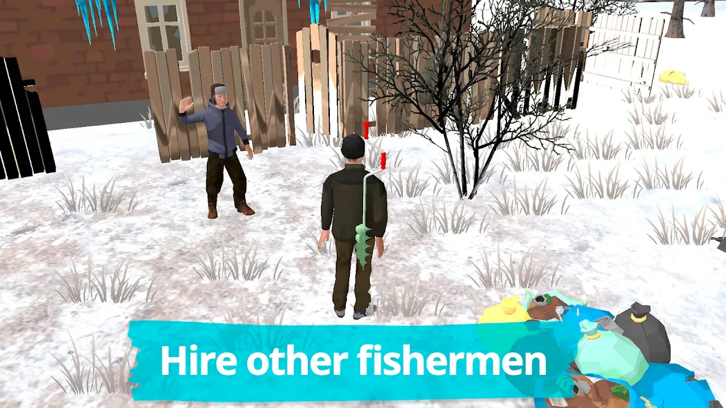 Fishing in the Winter. Lakes. (Мод: Зимняя рыбалка без ограничений) — скачать на Андроид — скриншот 3 Fishing in the Winter. Lakes. (Мод: Зимняя рыбалка без ограничений) — скачать на Андроид — скриншот 3
