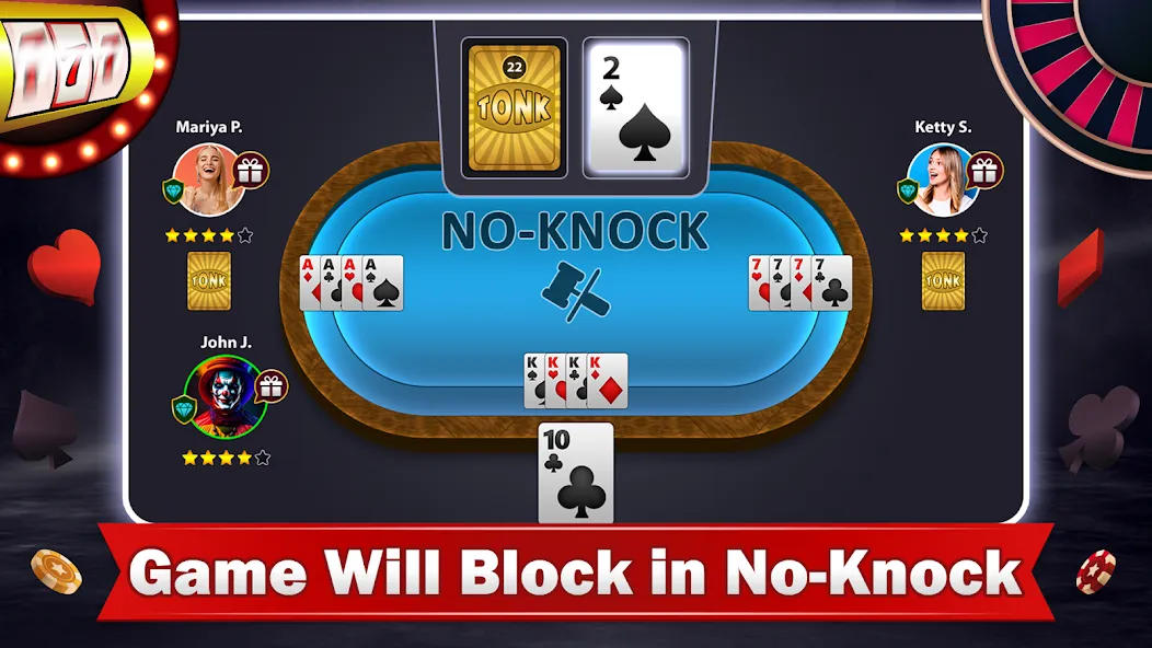 Tonk Multiplayer Card Game взлом APK — Безлимитные монеты и усиленные карты — скриншот 2 Tonk Multiplayer Card Game взлом APK — Безлимитные монеты и усиленные карты — скриншот 2