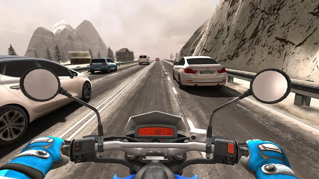 Traffic Rider MOD APK скачать на Андроид — Безлимитные деньги и все мотоциклы — скриншот 2