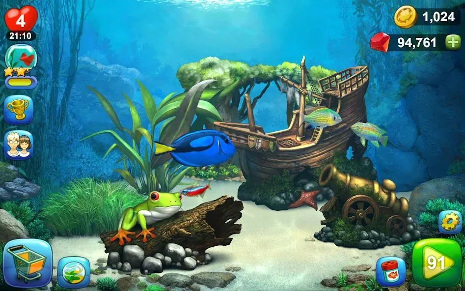 Скачать взлом Aquantika — Неограниченные ресурсы и премиум-улучшения — скриншот 4 Скачать взлом Aquantika — Неограниченные ресурсы и премиум-улучшения — скриншот 4