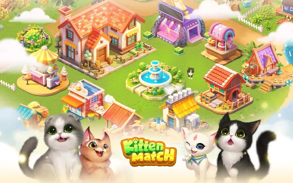Скачать Kitten Match бесплатно — Безлимитные жизни и подсказки — скриншот 1 Скачать Kitten Match бесплатно — Безлимитные жизни и подсказки — скриншот 1