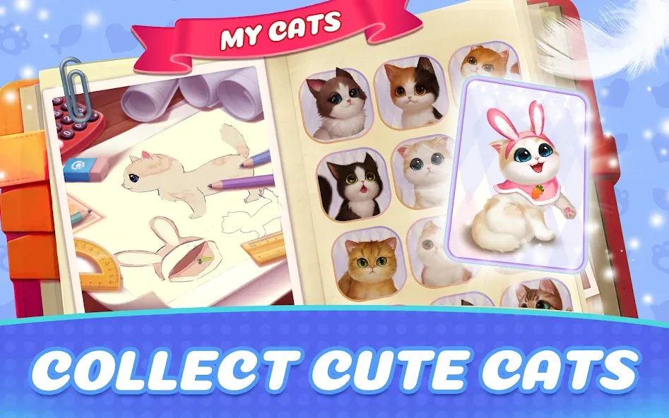 Скачать Kitten Match бесплатно — Безлимитные жизни и подсказки — скриншот 2 Скачать Kitten Match бесплатно — Безлимитные жизни и подсказки — скриншот 2