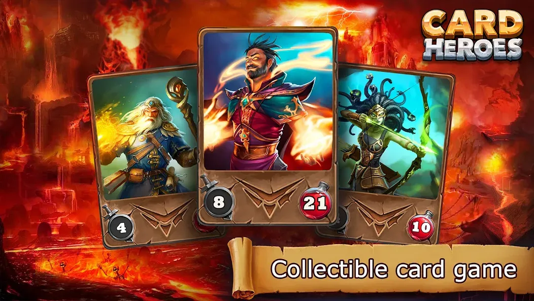 Card Heroes: TCG/CCG deck Wars — Безлимитные монеты и все карты открыты, скачать мод APK — скриншот 1 Card Heroes: TCG/CCG deck Wars — Безлимитные монеты и все карты открыты, скачать мод APK — скриншот 1