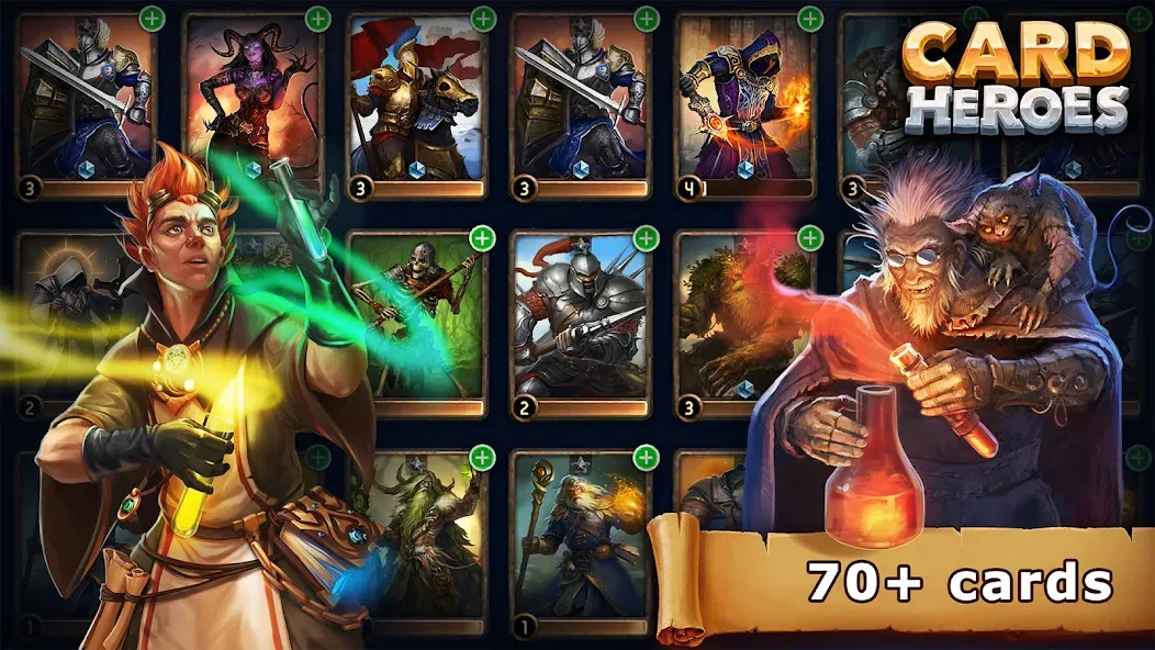Card Heroes: TCG/CCG deck Wars — Безлимитные монеты и все карты открыты, скачать мод APK — скриншот 2 Card Heroes: TCG/CCG deck Wars — Безлимитные монеты и все карты открыты, скачать мод APK — скриншот 2