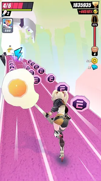 Скачать Slash & Girl - Endless Run на Андроид с модом — Безлимитные деньги и открыты все уровни — скриншот 5 Скачать Slash & Girl - Endless Run на Андроид с модом — Безлимитные деньги и открыты все уровни — скриншот 5