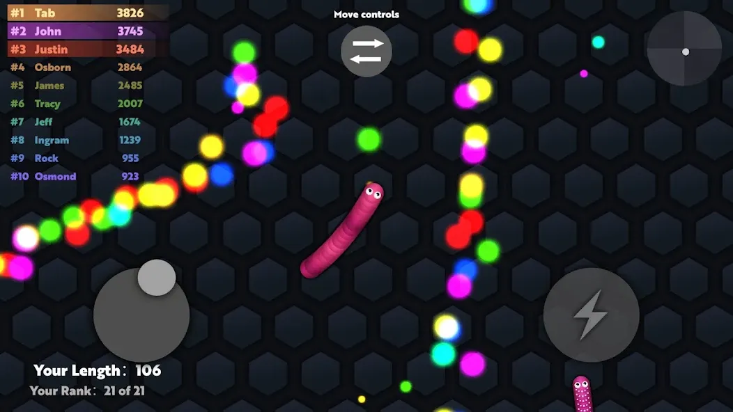 Скачать Slide.io - Hungry Snake Game мод — Без рекламы и много монет — скриншот 4