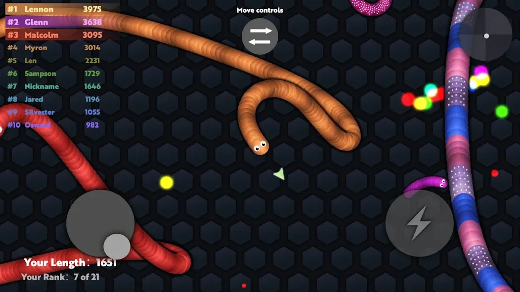 Скачать Slide.io - Hungry Snake Game мод — Без рекламы и много монет — скриншот 5