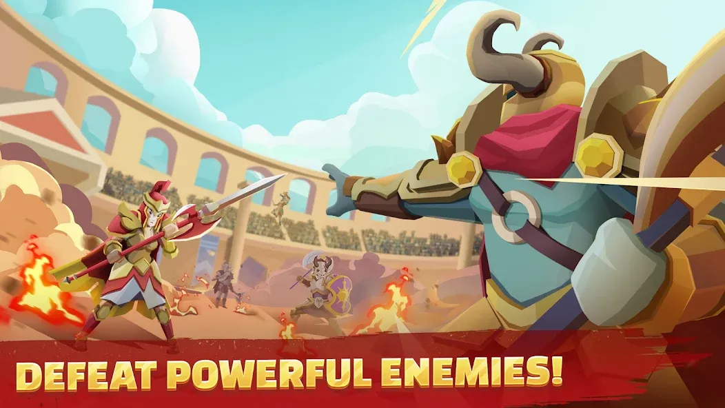 Gladiators Arena: Idle Tycoon — взломанная версия, Безлимитные деньги и алмазы — скриншот 3