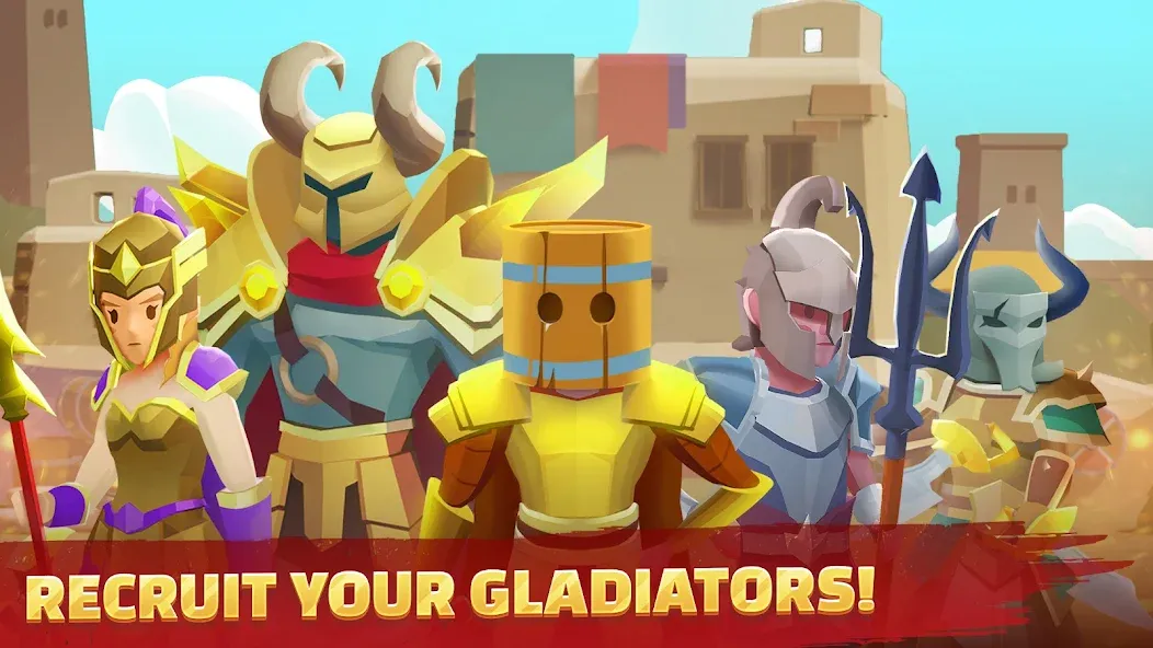 Gladiators Arena: Idle Tycoon — взломанная версия, Безлимитные деньги и алмазы — скриншот 5