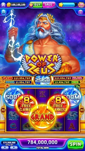 Jackpotland-Vegas Casino Slots на телефон — скачать мод: Безлимитные монеты и бонусы — скриншот 2 Jackpotland-Vegas Casino Slots на телефон — скачать мод: Безлимитные монеты и бонусы — скриншот 2