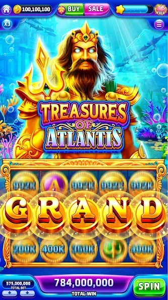 Jackpotland-Vegas Casino Slots на телефон — скачать мод: Безлимитные монеты и бонусы — скриншот 3 Jackpotland-Vegas Casino Slots на телефон — скачать мод: Безлимитные монеты и бонусы — скриншот 3