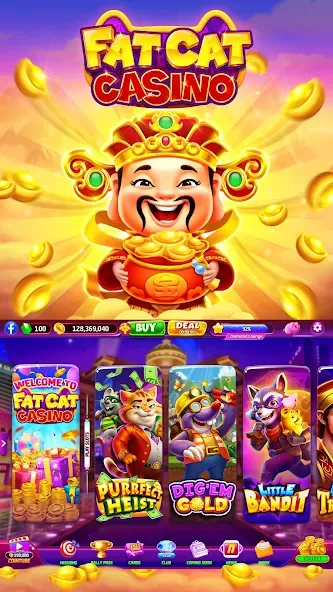 Скачать Fat Cat Casino - Slots Game Mod APK — Безлимитные монеты и бонусы — скриншот 2 Скачать Fat Cat Casino - Slots Game Mod APK — Безлимитные монеты и бонусы — скриншот 2