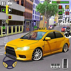 City Taxi Games-Taxi Car Games — скачать мод: Безлимитные деньги и все машины открыты