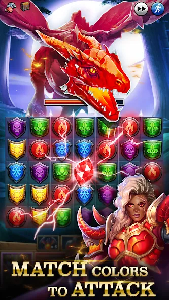 Empires & Puzzles: Match-3 RPG MOD APK: Безлимитные ресурсы и усиленные герои — скриншот 1 Empires & Puzzles: Match-3 RPG MOD APK: Безлимитные ресурсы и усиленные герои — скриншот 1