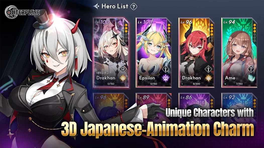 Скачать OUTERPLANE - Strategy Anime мод — Безлимитные ресурсы и усиленные герои — скриншот 4 Скачать OUTERPLANE - Strategy Anime мод — Безлимитные ресурсы и усиленные герои — скриншот 4
