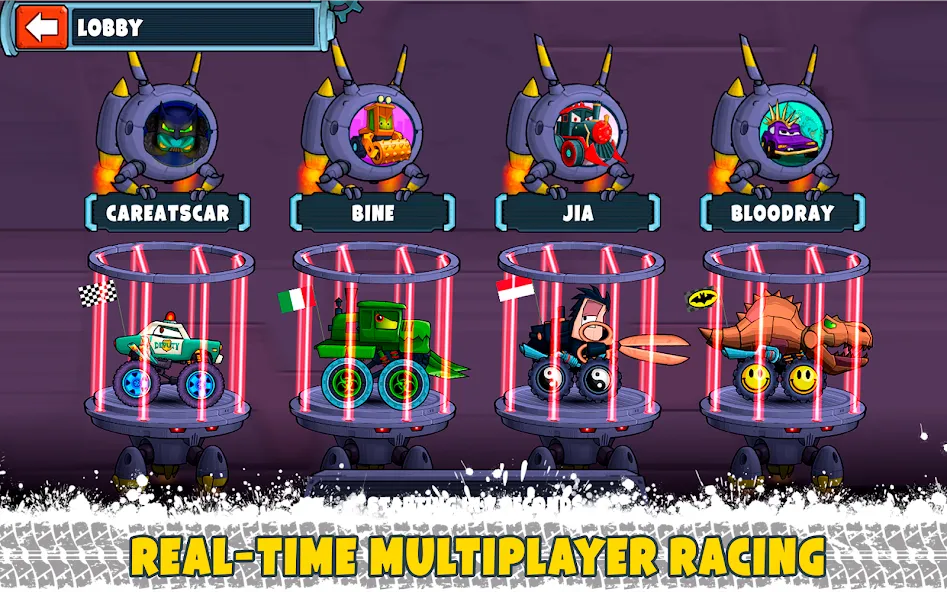 Car Eats Car Multiplayer Race взлом на Андроид — Безлимитные деньги и все машины — скриншот 2 Car Eats Car Multiplayer Race взлом на Андроид — Безлимитные деньги и все машины — скриншот 2
