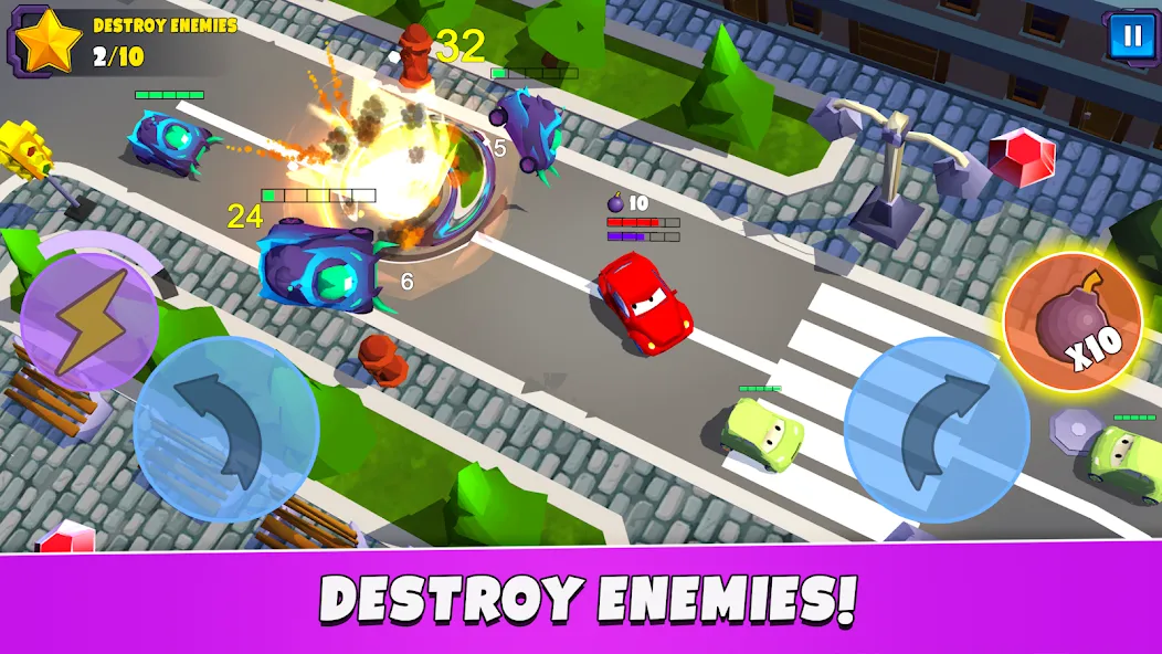 Скачать мод Car Eats Car 5 - Battle Arena — Безлимитные деньги и усиленные машины — скриншот 1