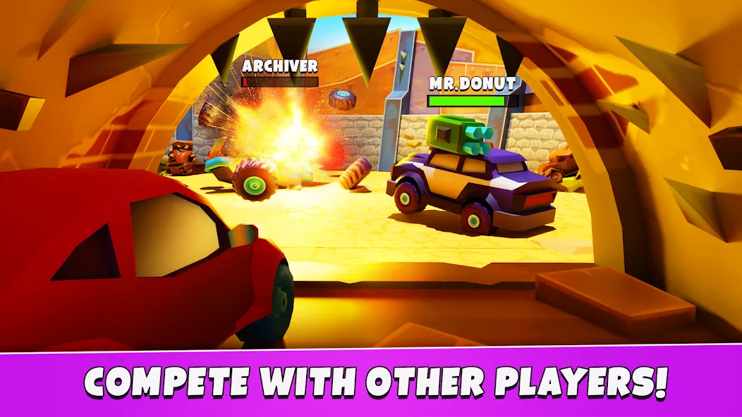 Скачать мод Car Eats Car 5 - Battle Arena — Безлимитные деньги и усиленные машины — скриншот 2