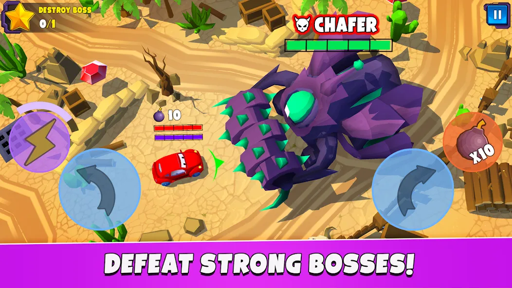 Скачать мод Car Eats Car 5 - Battle Arena — Безлимитные деньги и усиленные машины — скриншот 4