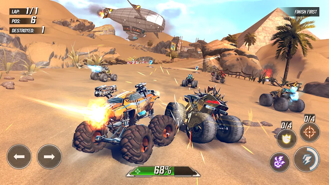 RACE: Rocket Arena Car Extreme — взломанная версия, Безлимитные деньги и улучшенное оружие — скриншот 1 RACE: Rocket Arena Car Extreme — взломанная версия, Безлимитные деньги и улучшенное оружие — скриншот 1