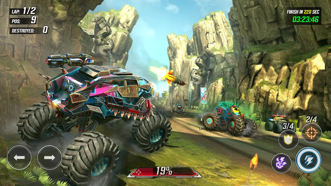 RACE: Rocket Arena Car Extreme — взломанная версия, Безлимитные деньги и улучшенное оружие — скриншот 2 RACE: Rocket Arena Car Extreme — взломанная версия, Безлимитные деньги и улучшенное оружие — скриншот 2
