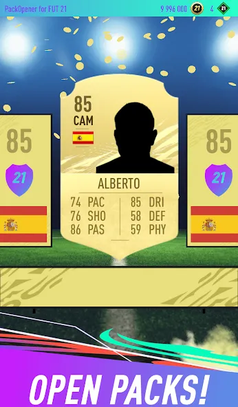 Скачать Pack Opener for FUT 21 бесплатно — Безлимитные монеты и редкие паки — скриншот 1