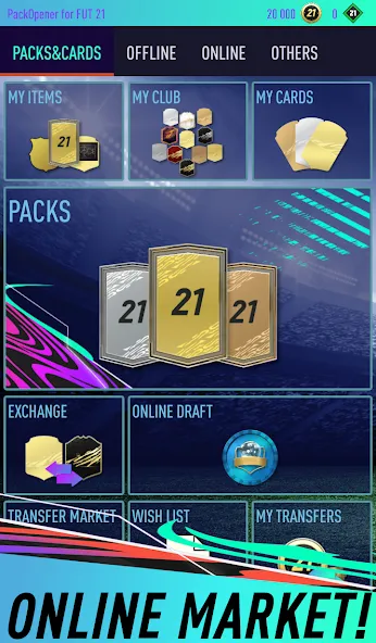 Скачать Pack Opener for FUT 21 бесплатно — Безлимитные монеты и редкие паки — скриншот 2