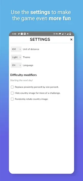 Worldle - Guess the Country взлом APK — Безлимитные попытки и подсказки — скриншот 5 Worldle - Guess the Country взлом APK — Безлимитные попытки и подсказки — скриншот 5