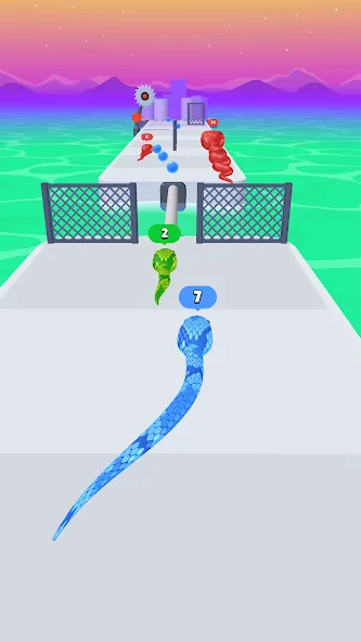 Скачать мод Snake Run Race・3D Running Game — Безлимитные деньги и все скины — скриншот 2