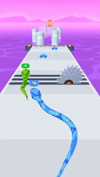 Скачать мод Snake Run Race・3D Running Game — Безлимитные деньги и все скины — скриншот 3