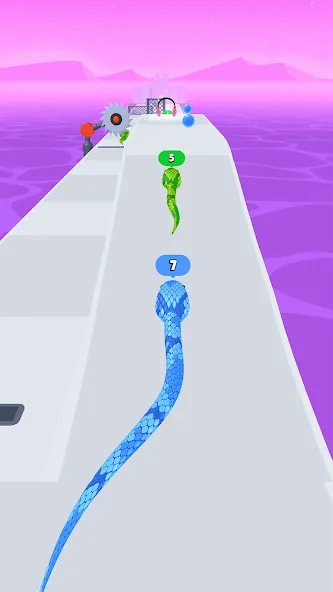 Скачать мод Snake Run Race・3D Running Game — Безлимитные деньги и все скины — скриншот 5