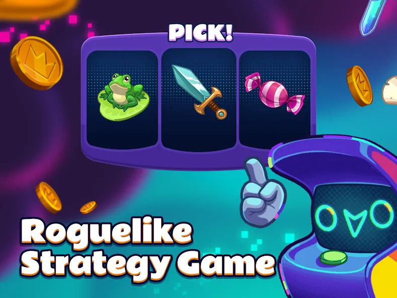SpinCraft: Roguelike на телефон — скачать мод: Безлимитные монеты и улучшения — скриншот 2