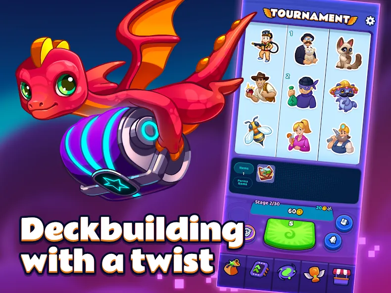 SpinCraft: Roguelike на телефон — скачать мод: Безлимитные монеты и улучшения — скриншот 3
