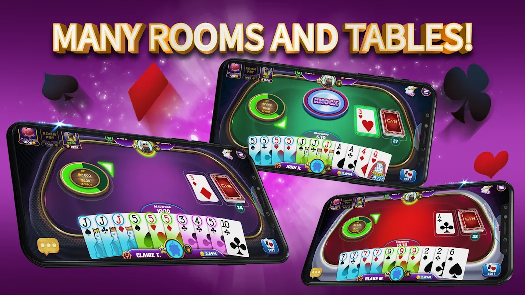 Gin Rummy Elite: Online Game — скачать мод: Безлимитные фишки и быстрая игра — скриншот 3