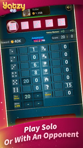 Yatzy - Offline Dice Games — скачать мод: Без рекламы и бесконечные броски — скриншот 3 Yatzy - Offline Dice Games — скачать мод: Без рекламы и бесконечные броски — скриншот 3