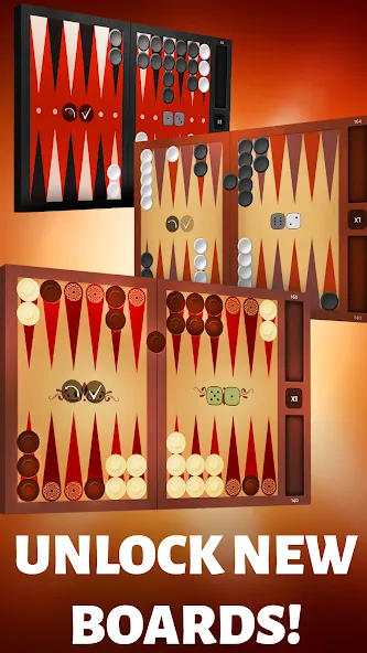 Backgammon Offline взлом на Андроид — Без рекламы и разблокированы все функции — скриншот 1