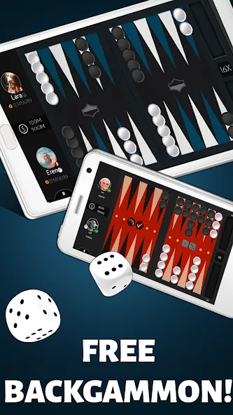 Backgammon Offline взлом на Андроид — Без рекламы и разблокированы все функции — скриншот 2