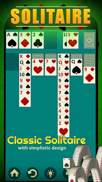 Solitaire - Offline Card Games — скачать мод: Без рекламы и все карты открыты — скриншот 2
