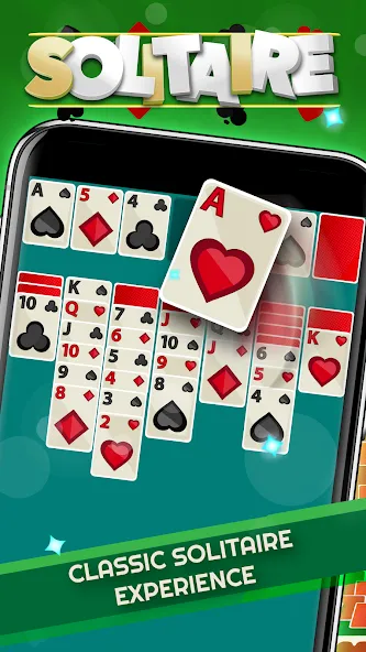 Solitaire - Offline Card Games — скачать мод: Без рекламы и все карты открыты — скриншот 4
